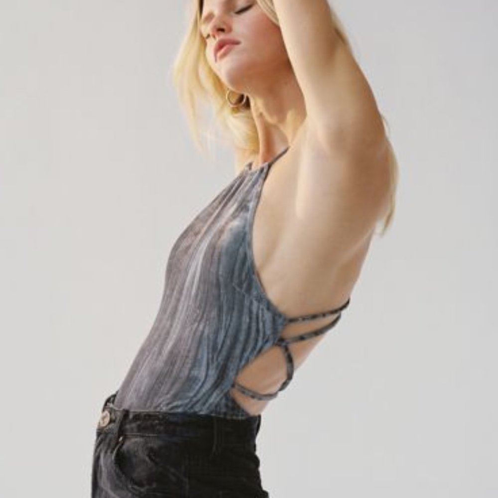 UO Velvet Strappy Bodysuit